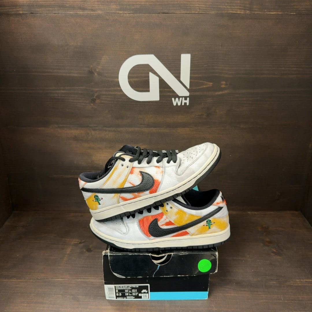 Nike SB Dunk Low Raygun Tie-Dye White Size 8 (Pre-Owned)