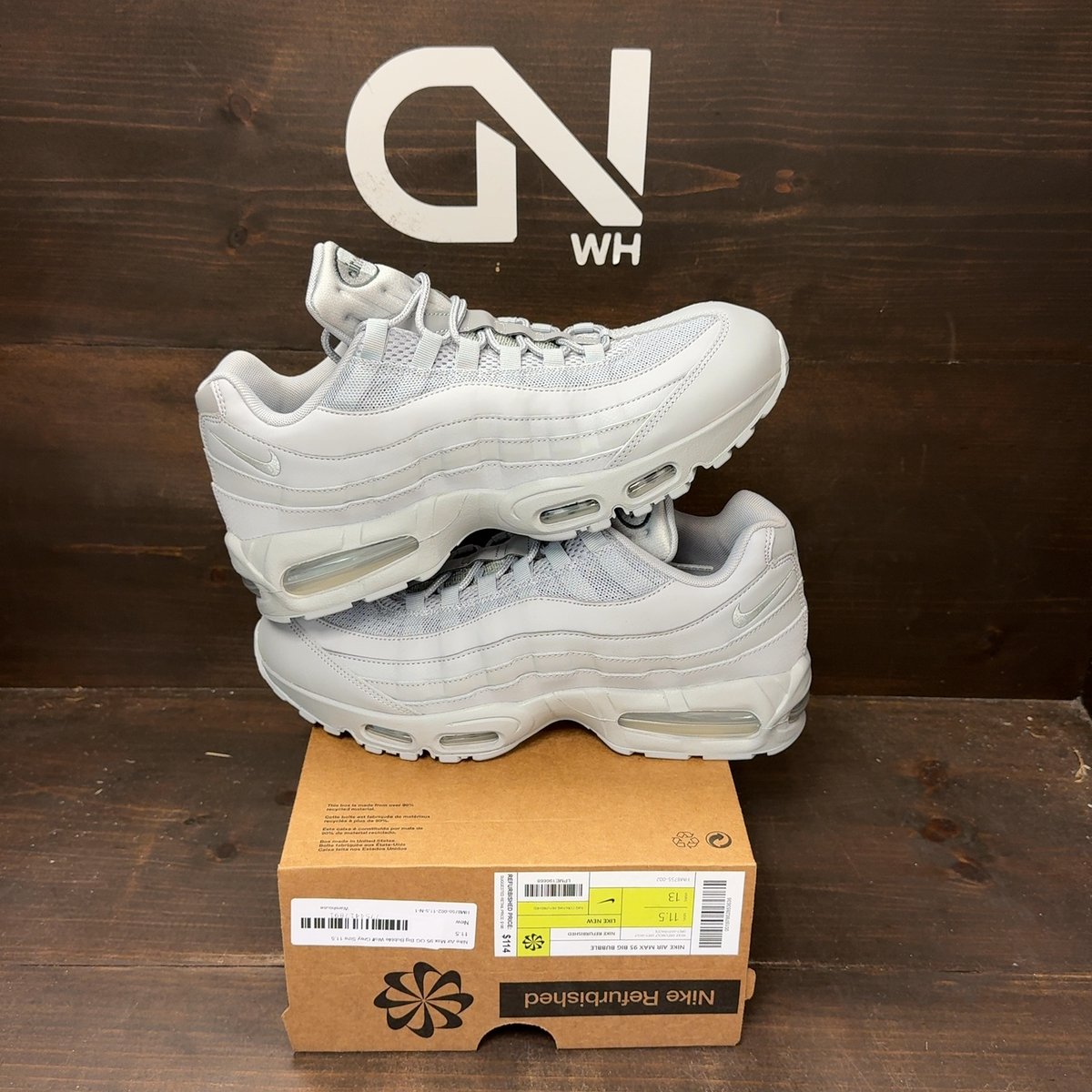 Nike Air Max 95 OG Big Bubble Wolf Grey Size 11.5 - front