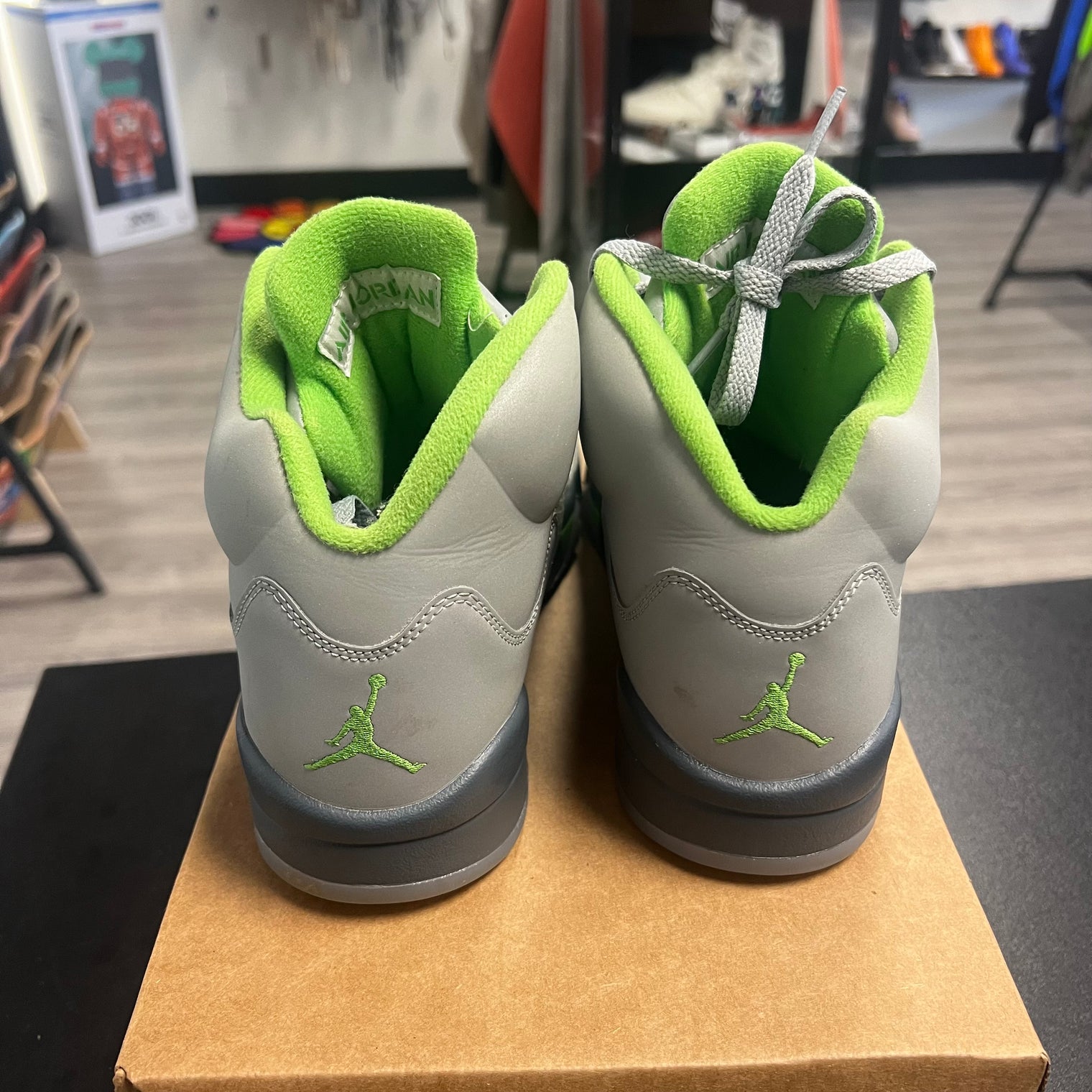 Jordan 5 Retro Green Bean (USED,No Box)