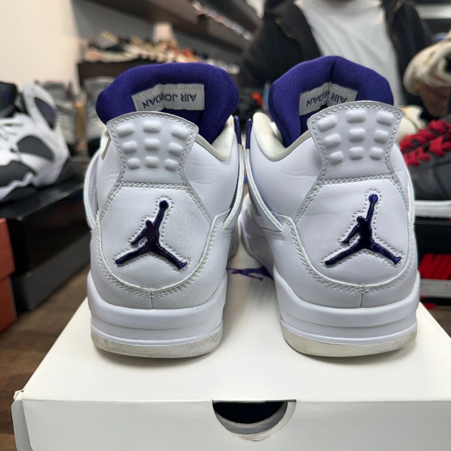 Metallic Purple Jordan 4 (USED, no insoles)
