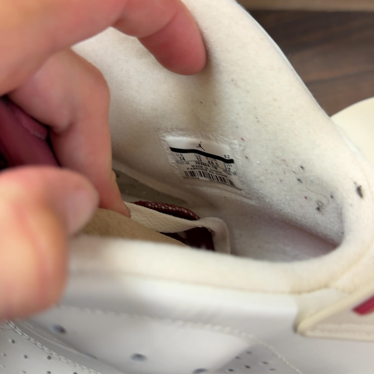 Jordan 6 Retro Maroon (2015) Size 14 (Pre-Owned) - Image 7