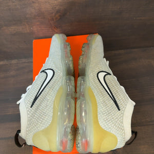 Nike Air VaporMax 2021 FK White Black Metallic Silver Size 8 (Pre-Owned)