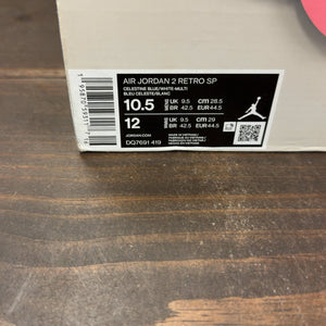 Jordan 2 Retro J Balvin Size 10.5 - aux
