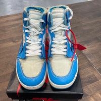 University Blue Off-White Jordan 1 High (USED)