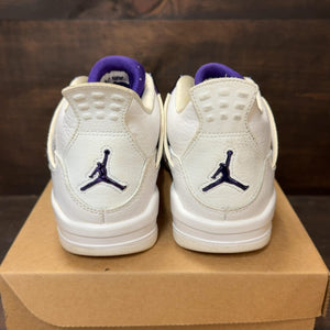 Jordan 4 Retro Metallic Purple (GS) Size 5.5Y (Pre-Owned) - aux