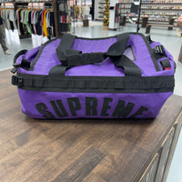 The Supreme Northface Arc Logo Purple Duffle Bag (USED)