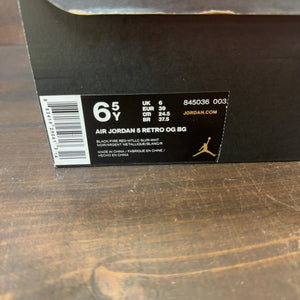 Jordan 5 Retro Black Metallic (2016) (GS) Size 6.5Y (Pre-Owned)