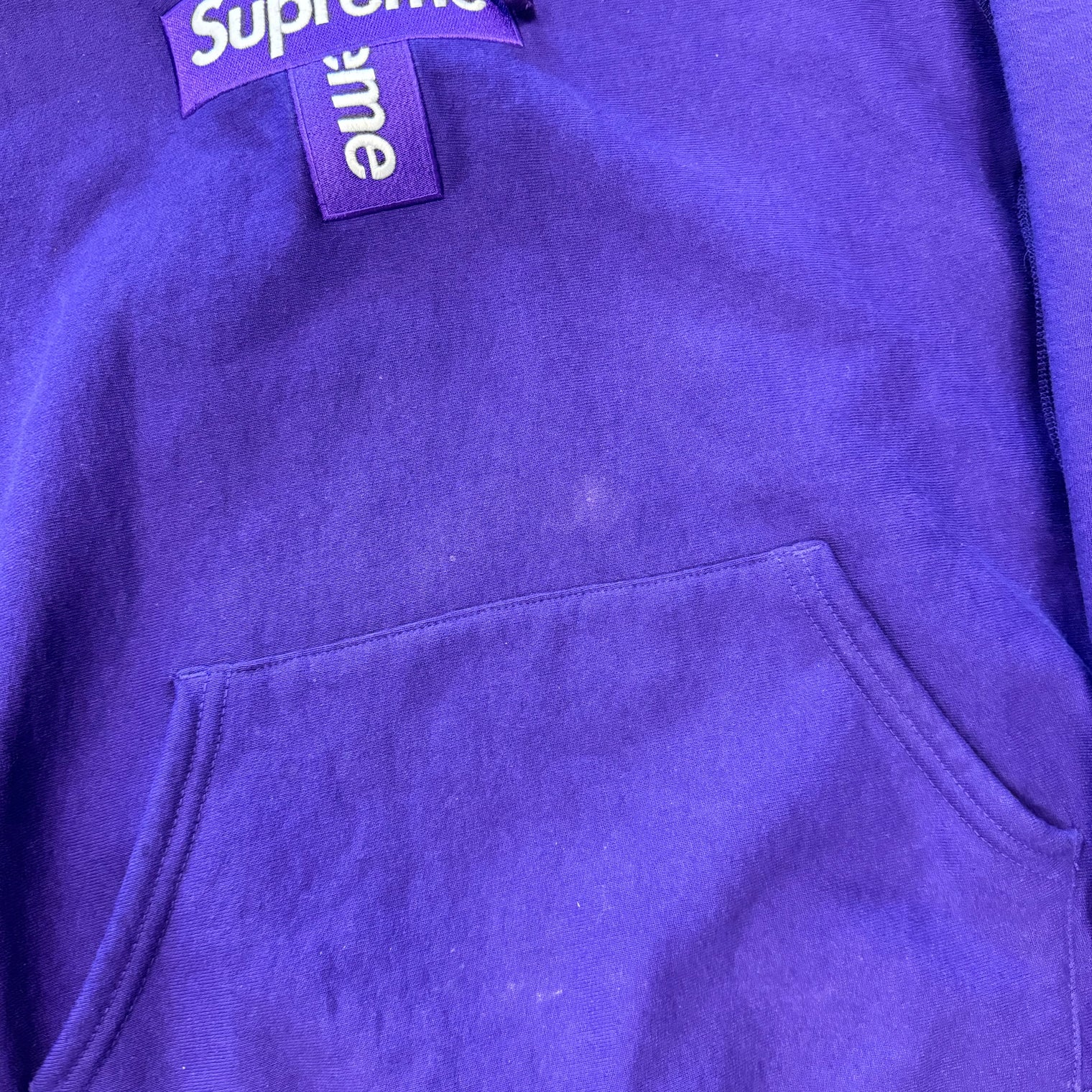 Supreme Cross Box Logo Purple (USED)