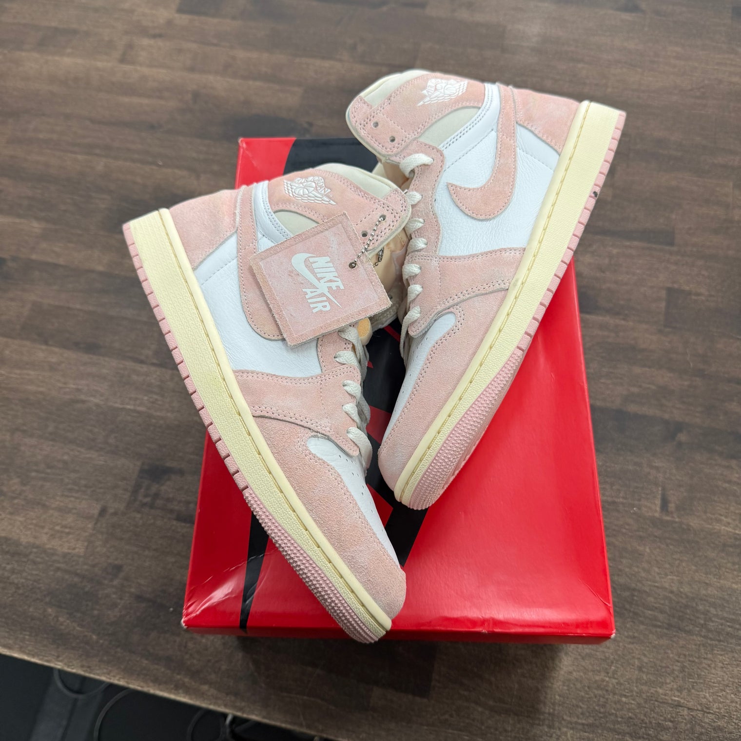 Washed Pink Jordan 1 Retro High (Women's) (USED)