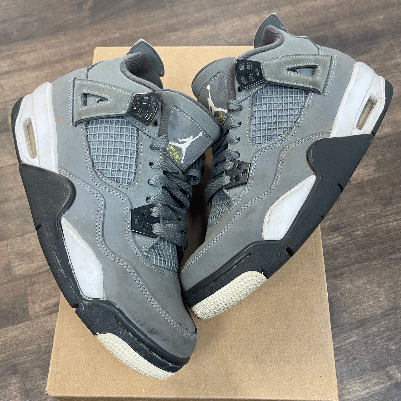 Cool Grey Jordan 4 (GS) (USED, No Box)