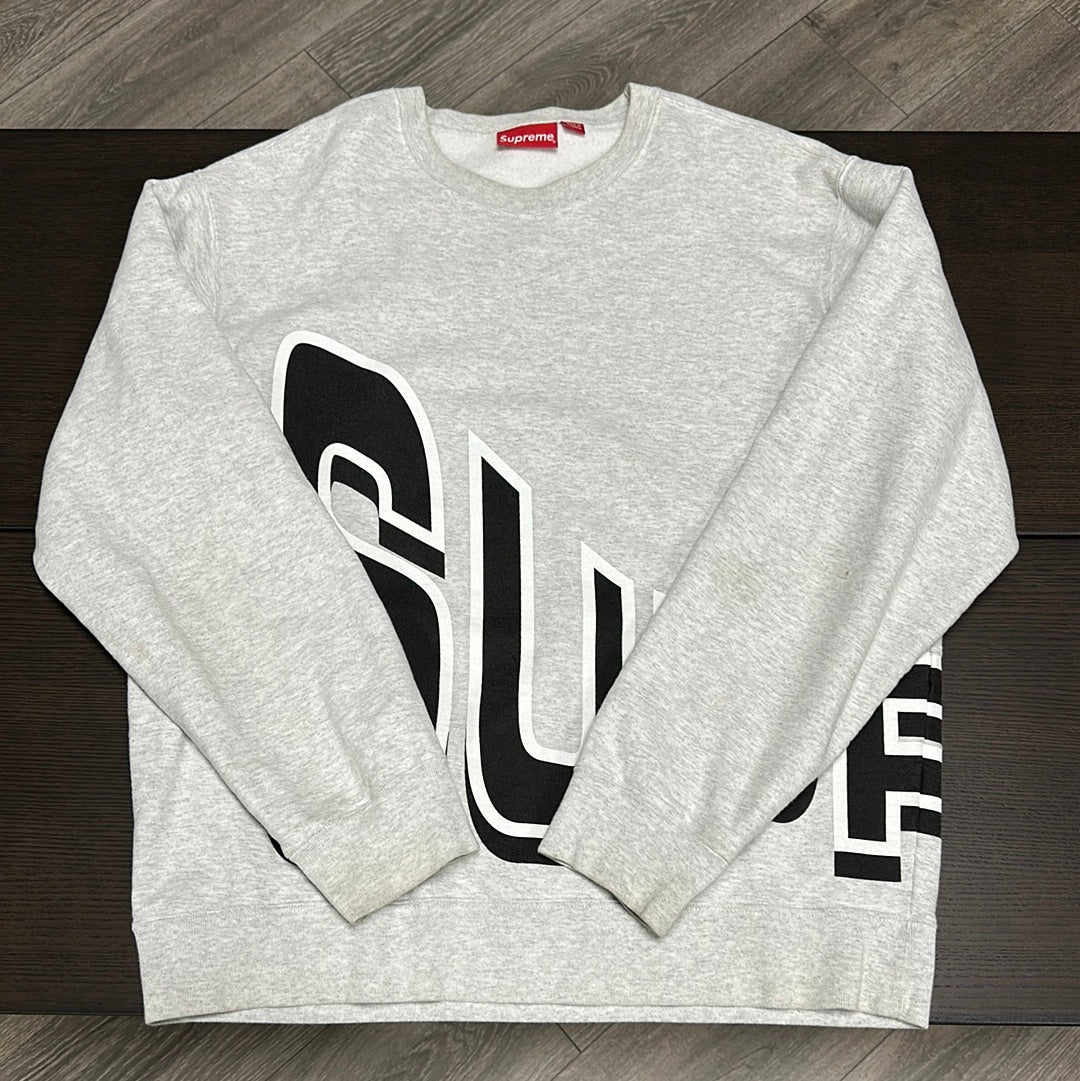 Supreme Side Arc Crewneck Ash Grey (Used)