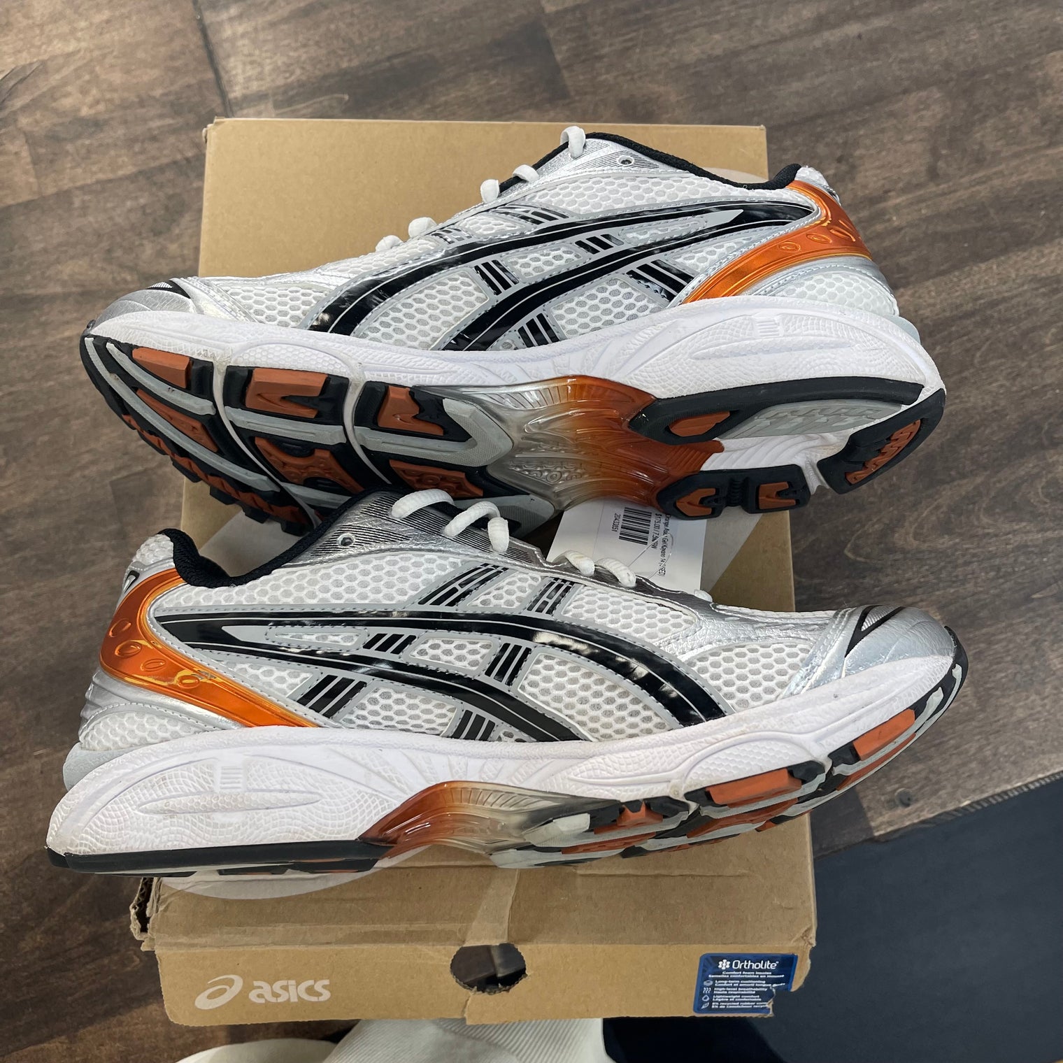 White Piquant Orange Asics Gel Kayano 14 (USED)