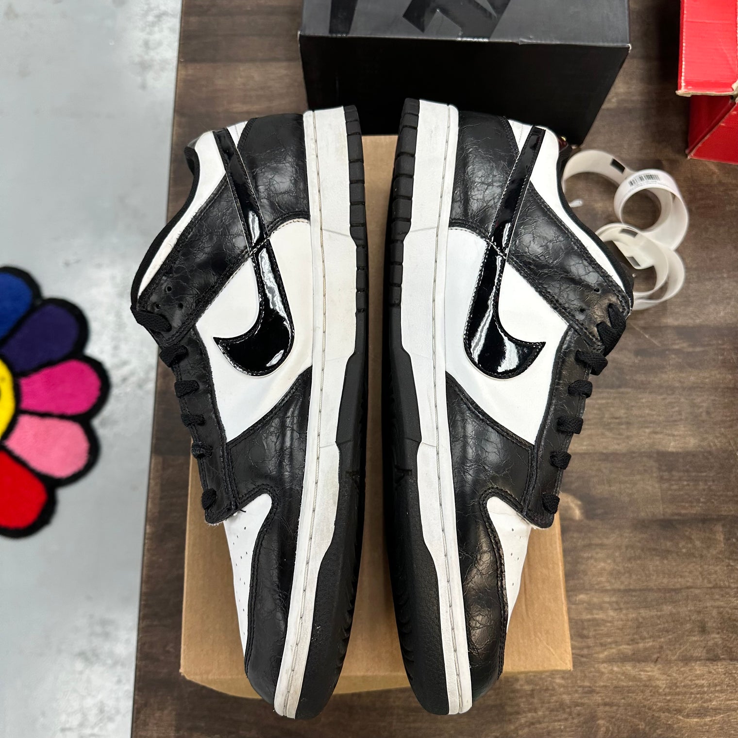 World Champs Black White Nike Dunk Low SE (USED, No Box)