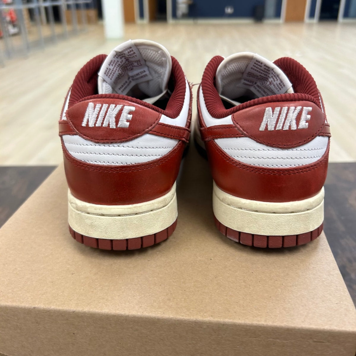 Nike Dunk Low PRM Vintage Team Red (Women's) Size 8.5W (Pre-Owned) - Image 4