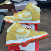 Wheat Gold Safety Orange Dunk High (USED)