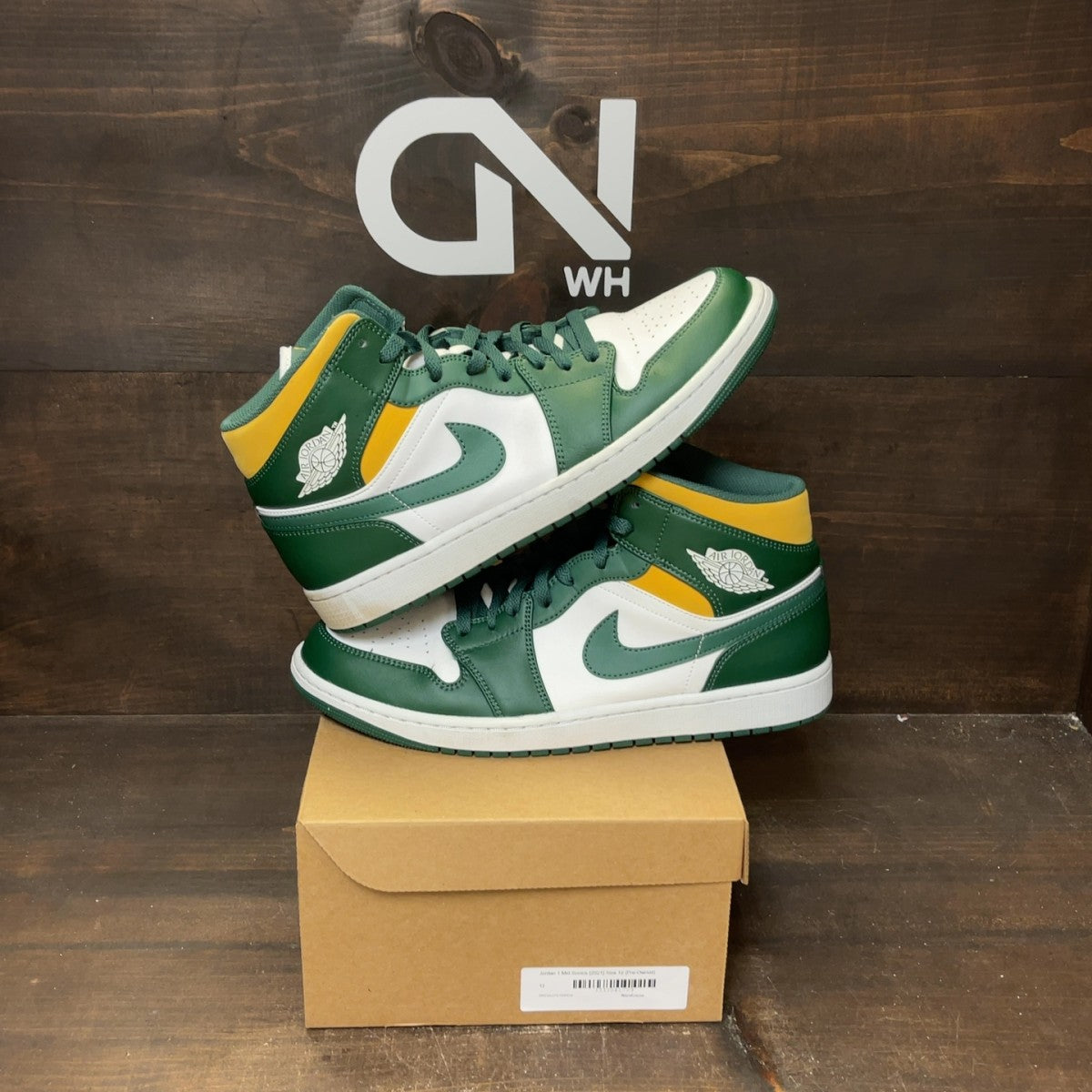 Jordan 1 Mid Sonics (2021) Size 12 (Pre-Owned) - Image 1