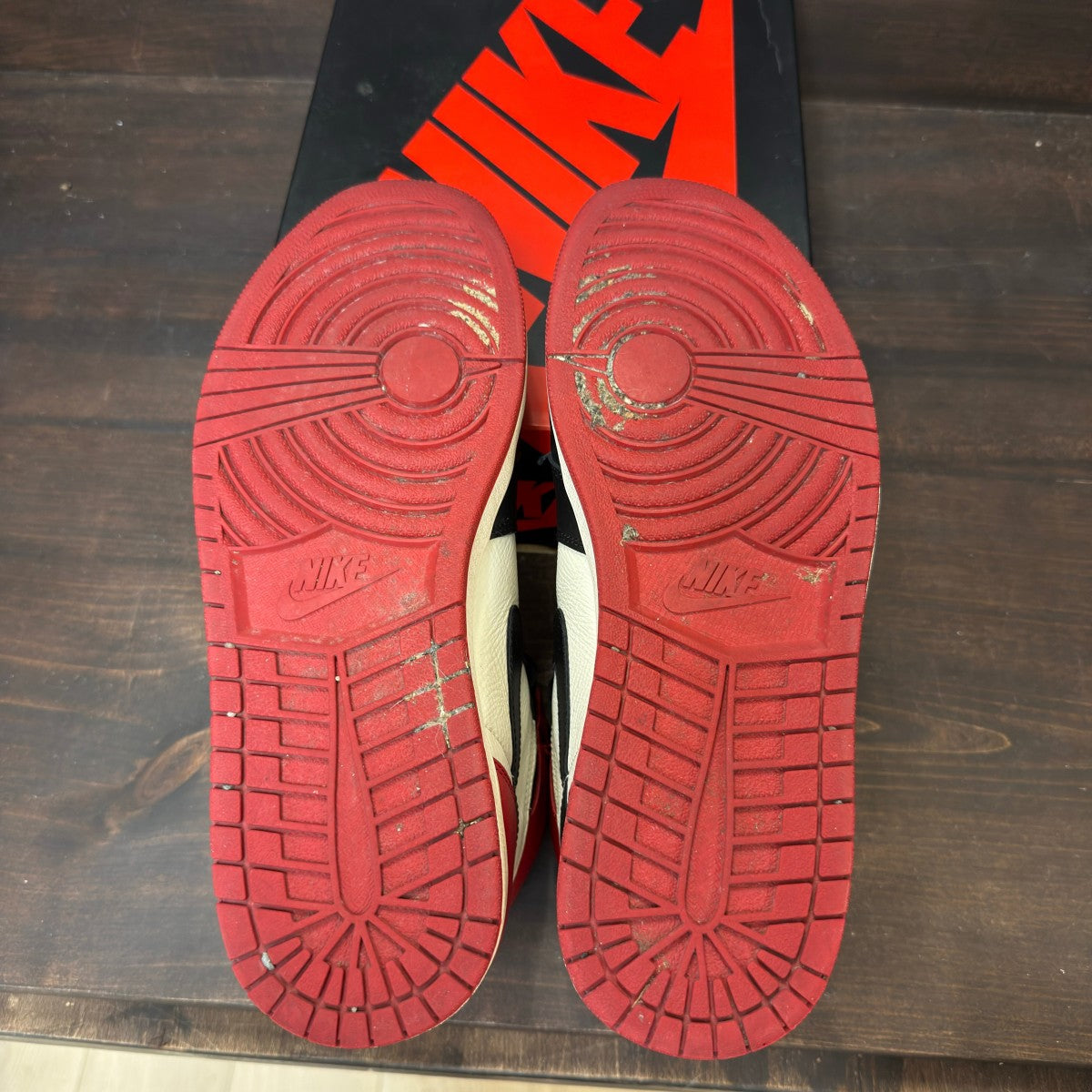 Jordan 1 Retro High Bred Toe Size 12 (Pre-Owned) - Image 6