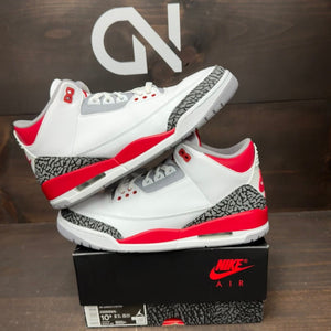 Jordan 3 Retro Fire Red (2022) Size 10.5 (Pre-Owned)