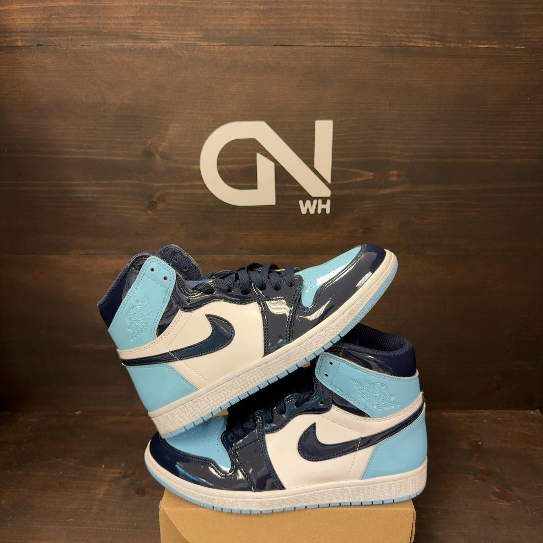 Jordan 1 Retro High UNC Patent (Women's) Size 8.5W (Pre-Owned) - Image 1
