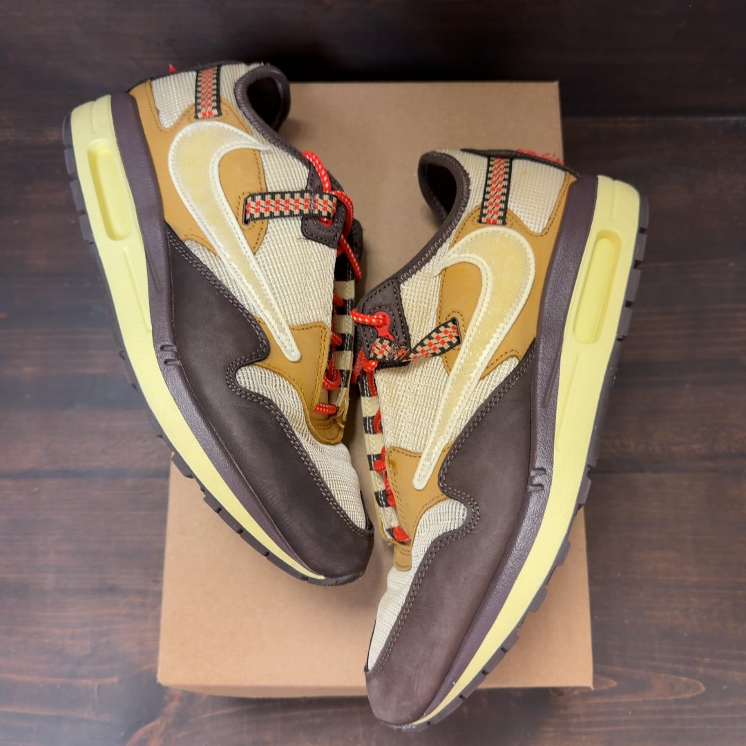 Nike Air Max 1 Travis Scott Cactus Jack Baroque Brown Size 10 (Pre-Owned) - Image 2