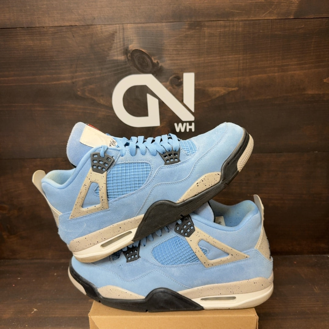 Jordan 4 Retro University Blue Size 11.5 (Pre-Owned) - Image 1
