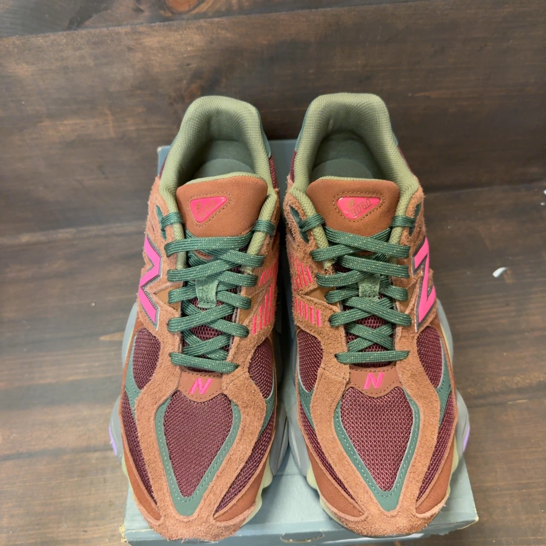 New Balance 9060 Rich Oak Burgundy - Image 3