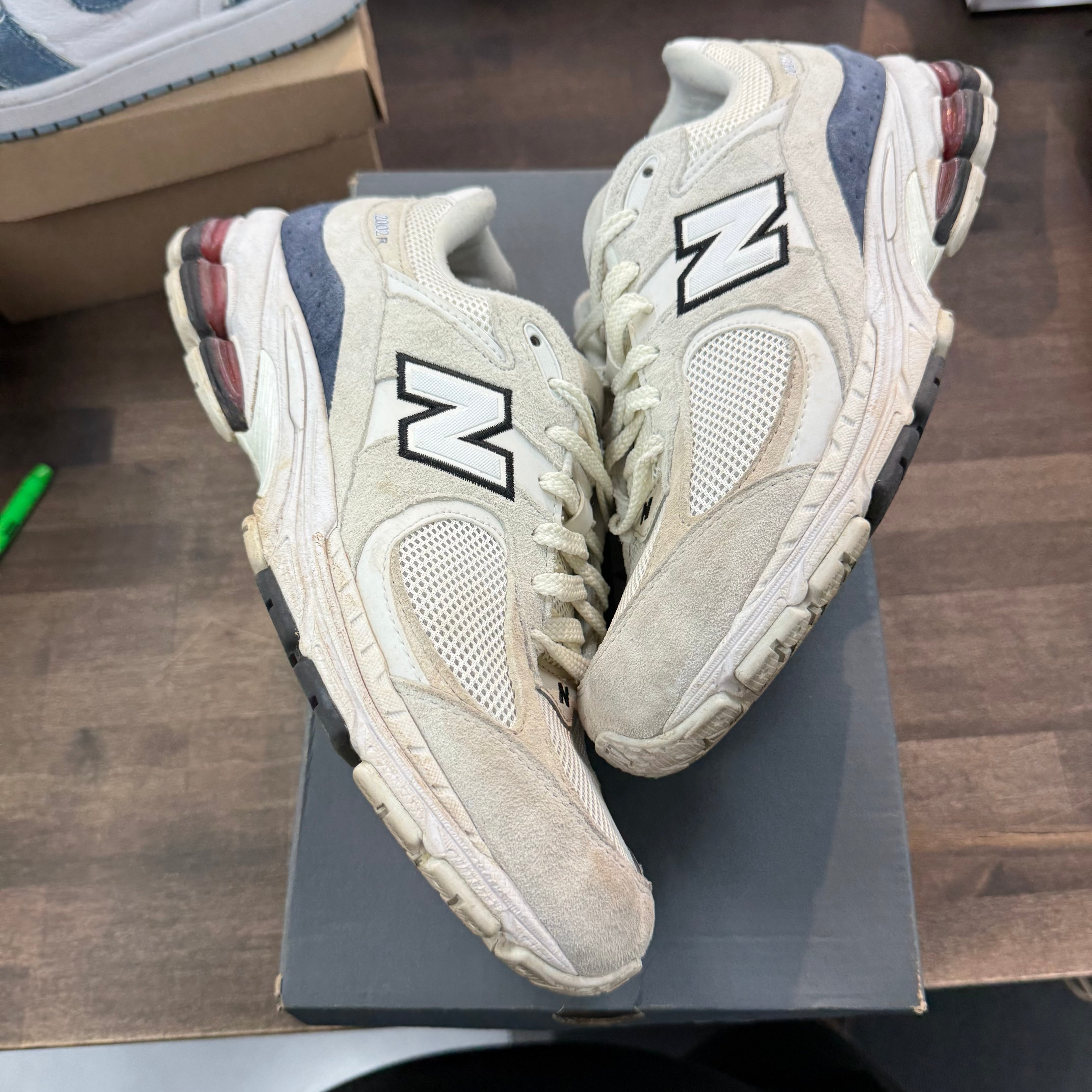 Cream White New Balance 2002R (USED)