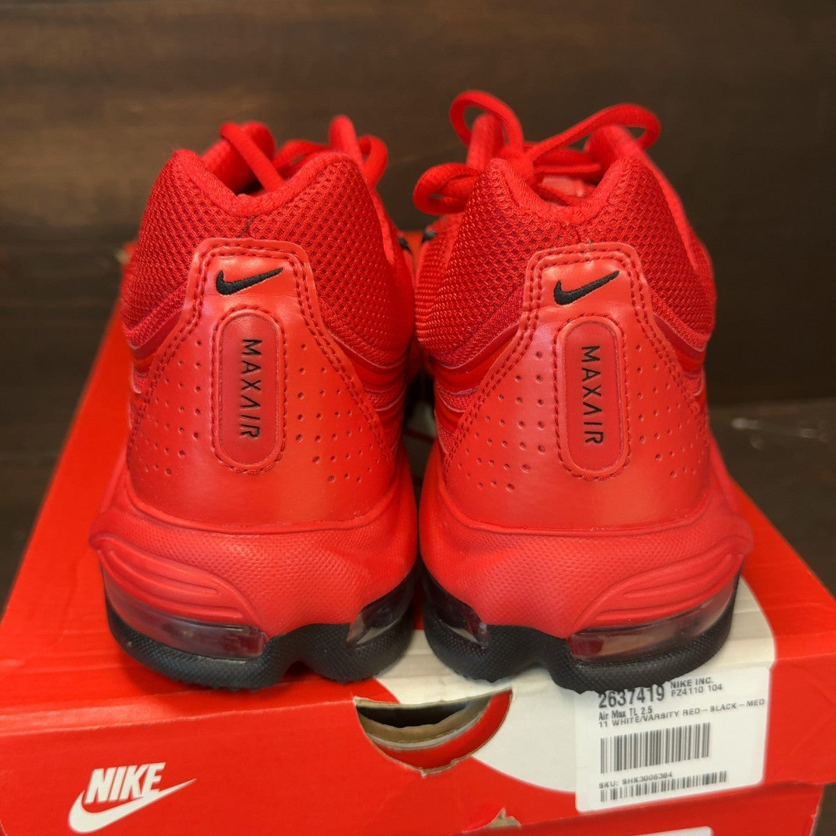 Nike Air Max TL 2.5 University Red Black Size 11.5 - Image 5