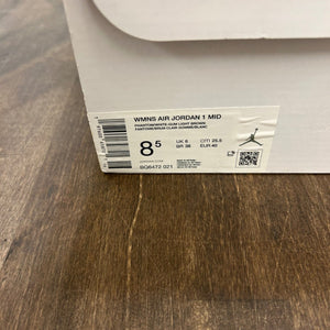 Jordan 1 Mid Phantom Gum (Women's) Size 8.5W (Pre-Owned) - Image 6