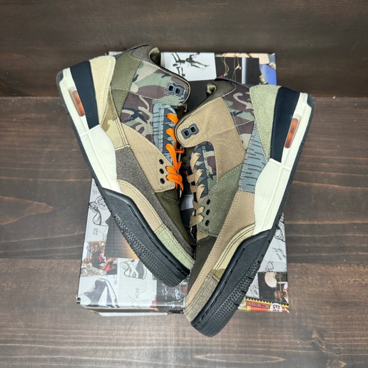 Jordan 3 Retro Patchwork Camo - Image 2