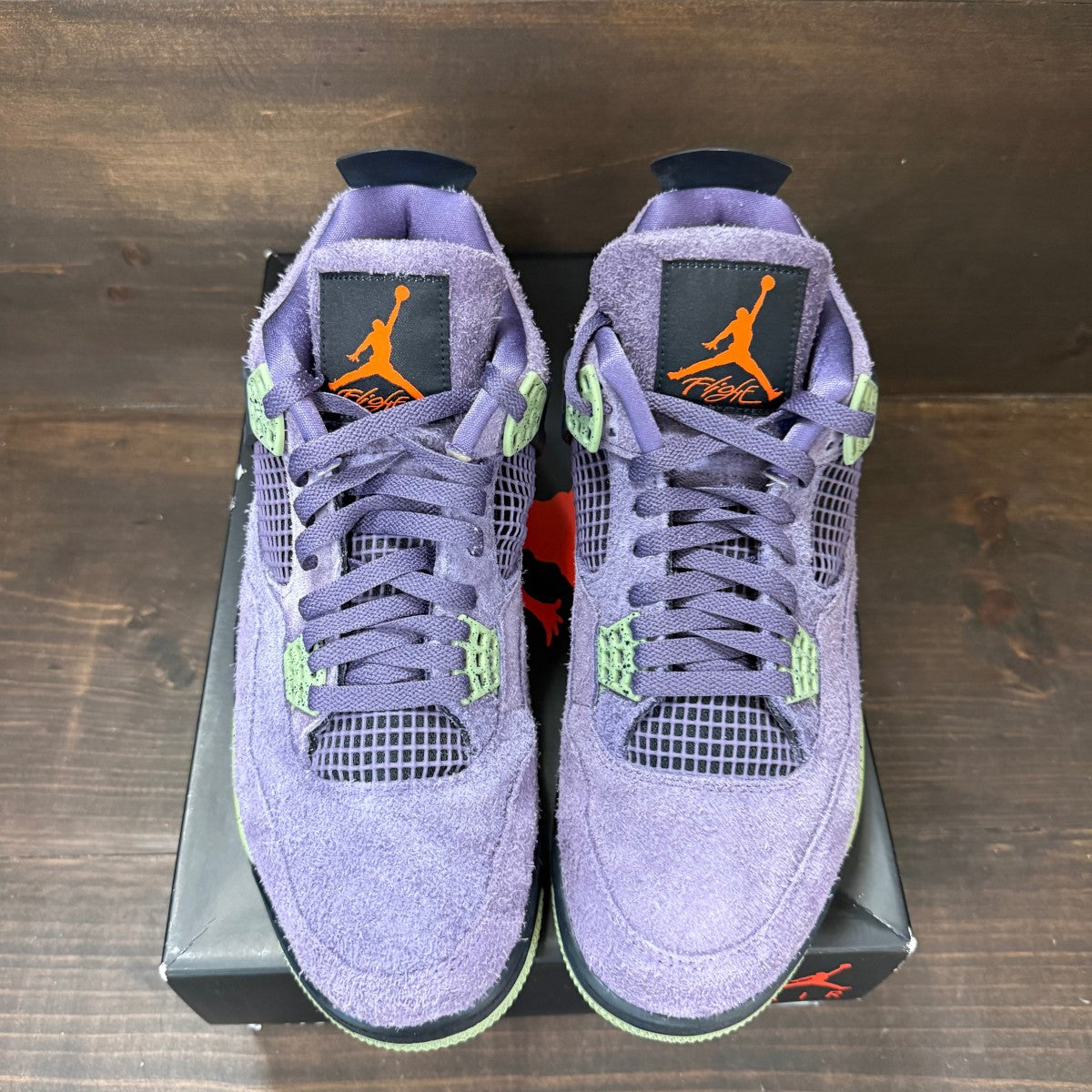 Jordan 4 Retro Canyon Purple (Women's) - Image 3