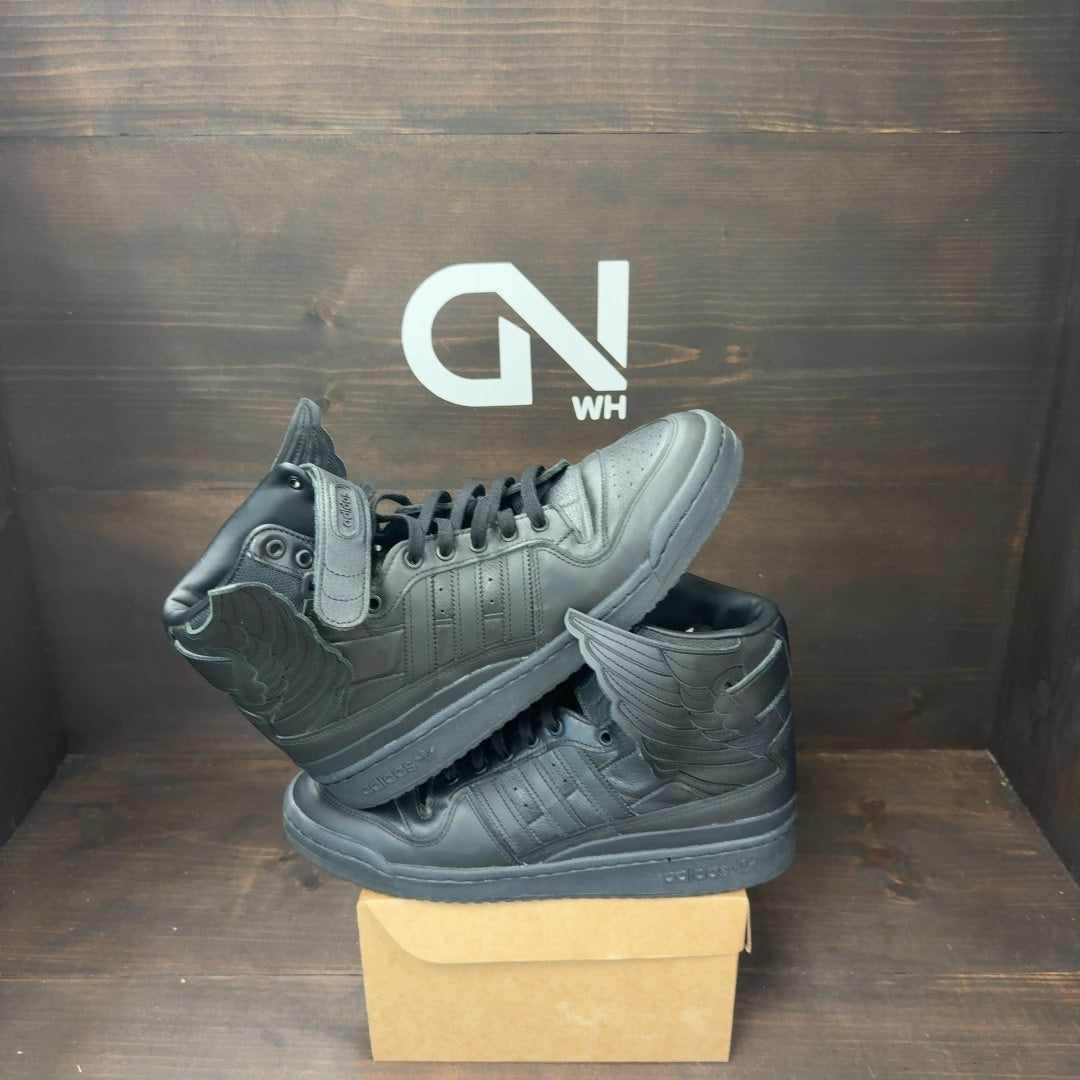 adidas Forum Hi Wings 4.0 Jeremy Scott Black Size 11.5 (Pre-Owned) - Image 1