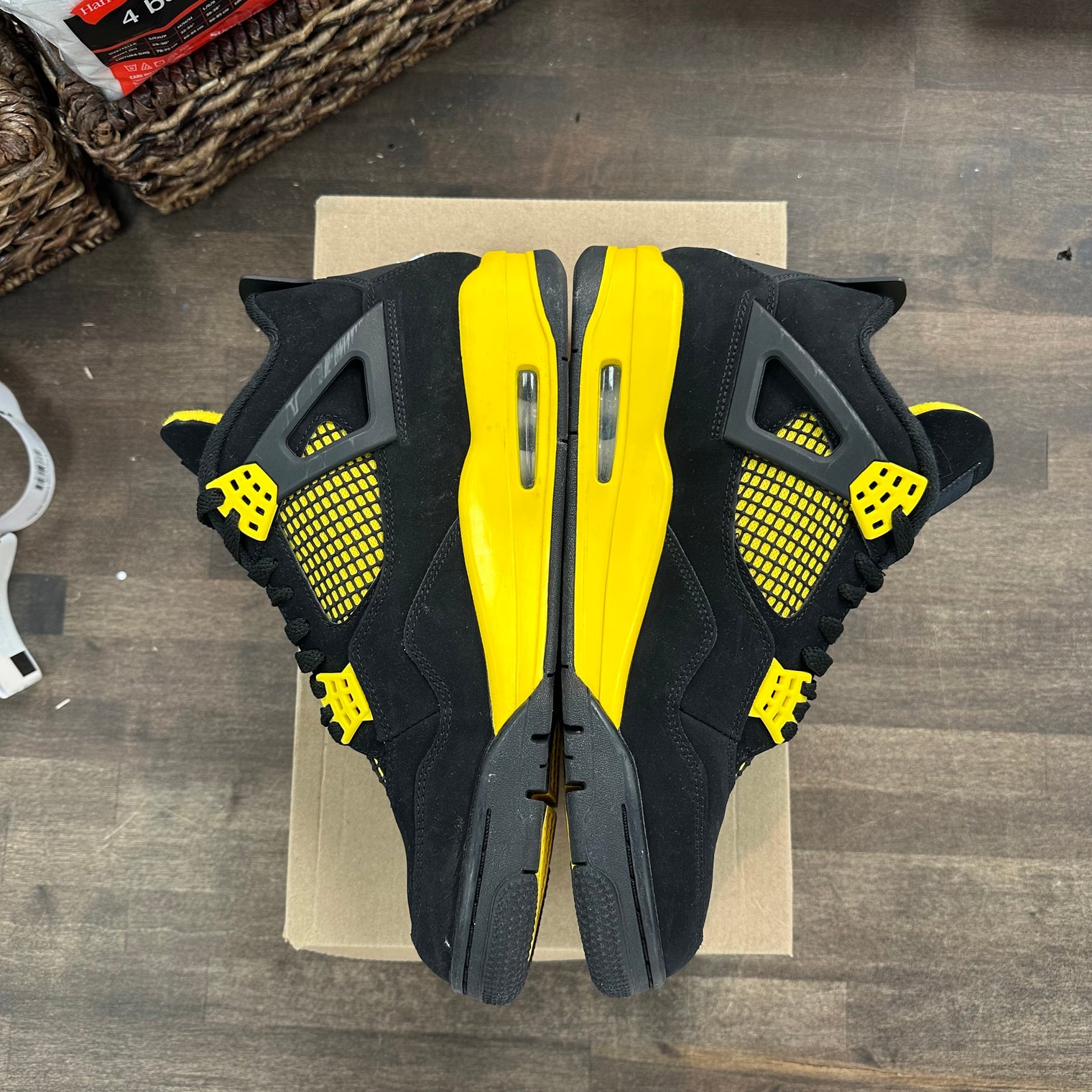 Yellow Thunder Jordan 4 Retro (USED, No Box)