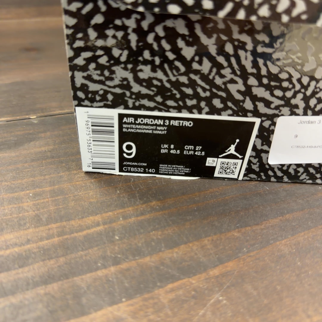 Jordan 3 Retro Midnight Navy - Image 7