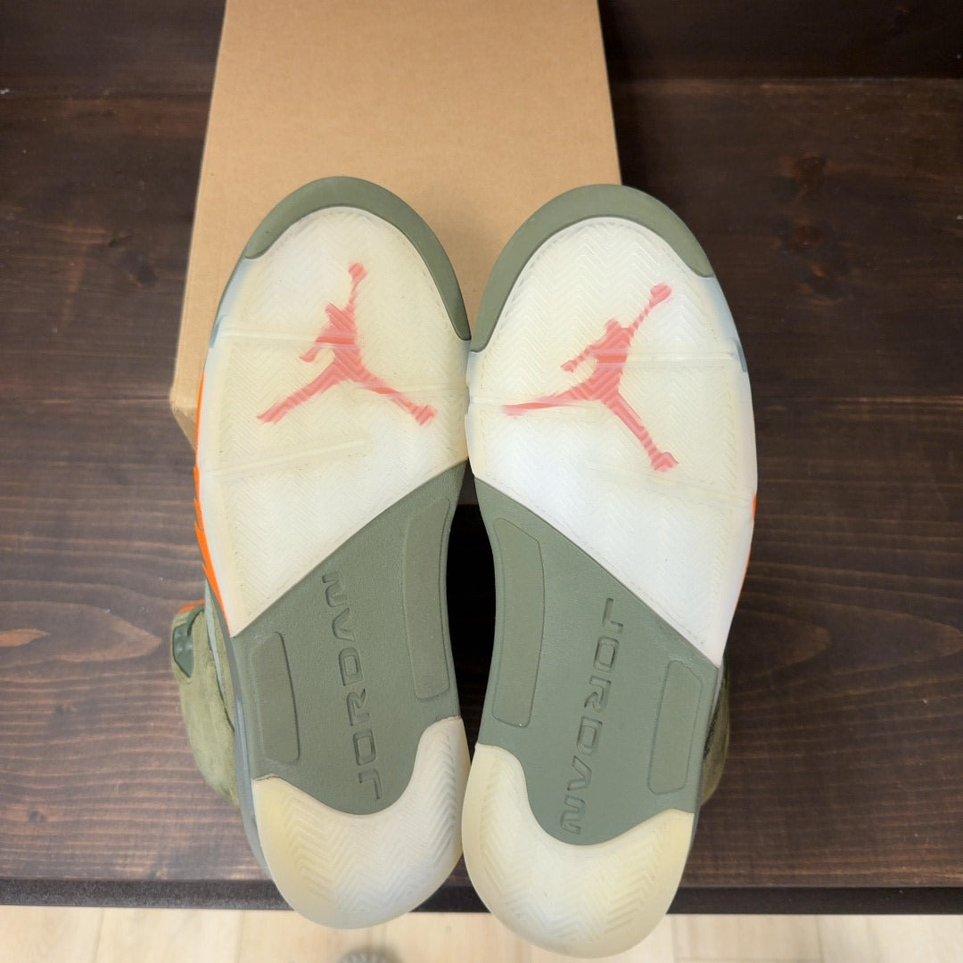 Jordan 5 Retro Olive (2024) Size 10.5 (Pre-Owned) - Image 8