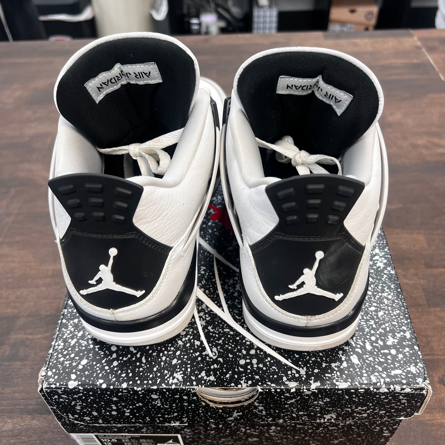 Military Black Jordan 4 Retro (USED)