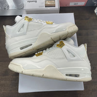 Metallic Gold Jordan 4 (W) (USED)