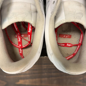 Nike Air Force 1 Low Supreme White Size 8 (Pre-Owned) - aux