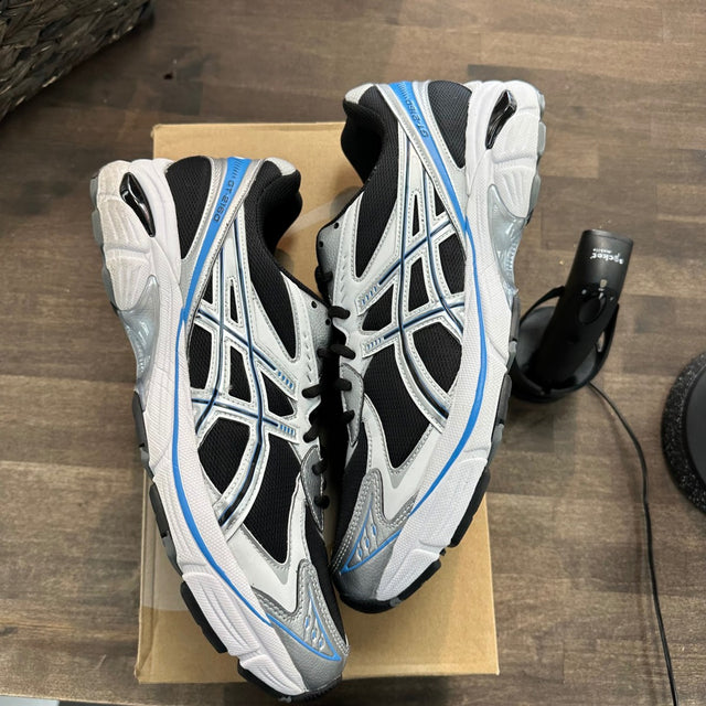 ASICS GT-2160 Black Pure Silver Bright Blue Size 12 (Pre-Owned)