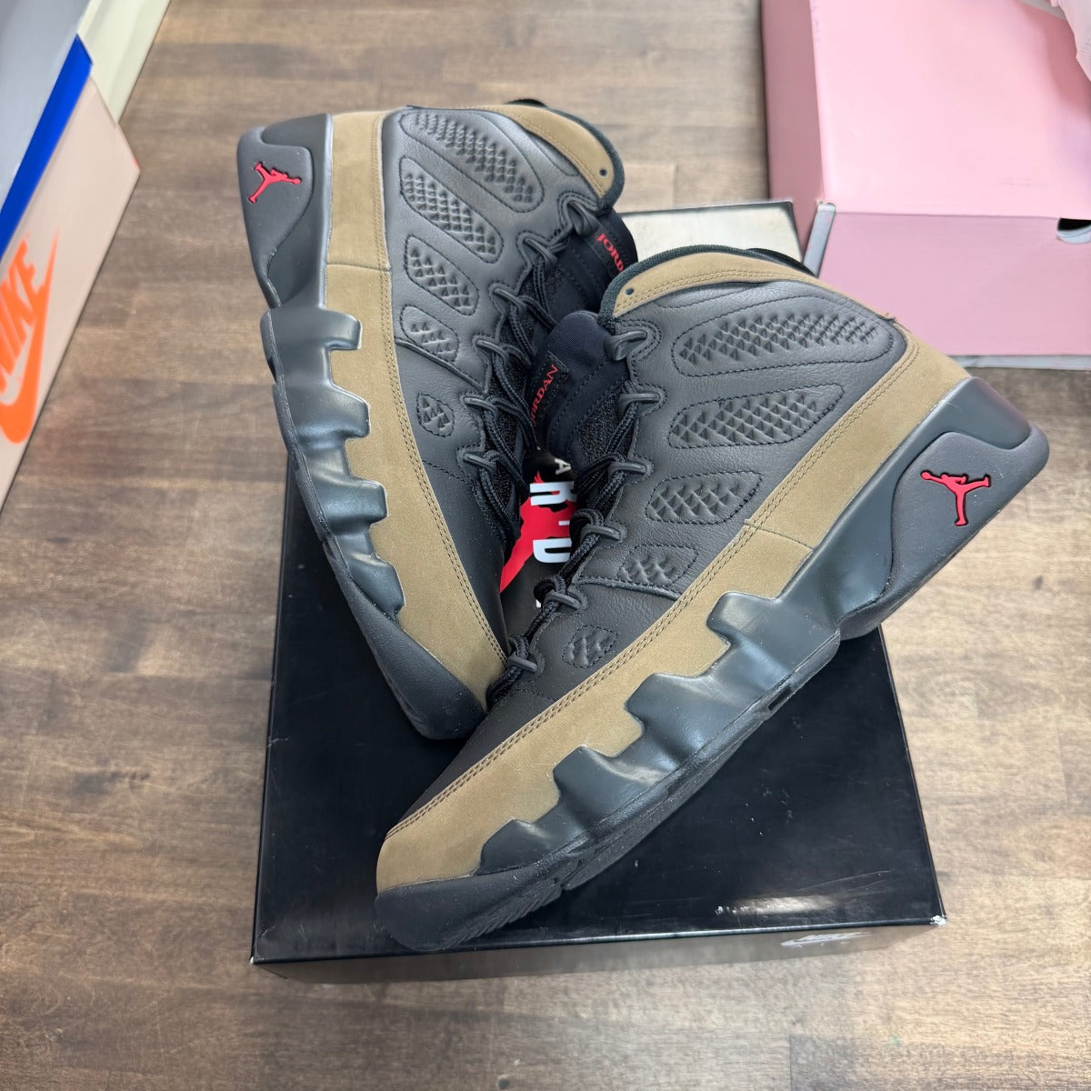 Jordan 9 Retro Olive (2024) Size 11 (Pre-Owned) - Image 1