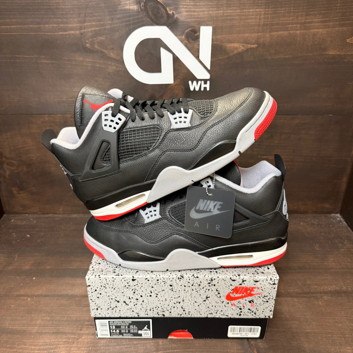 Jordan 4 Retro Bred Reimagined - Image 1