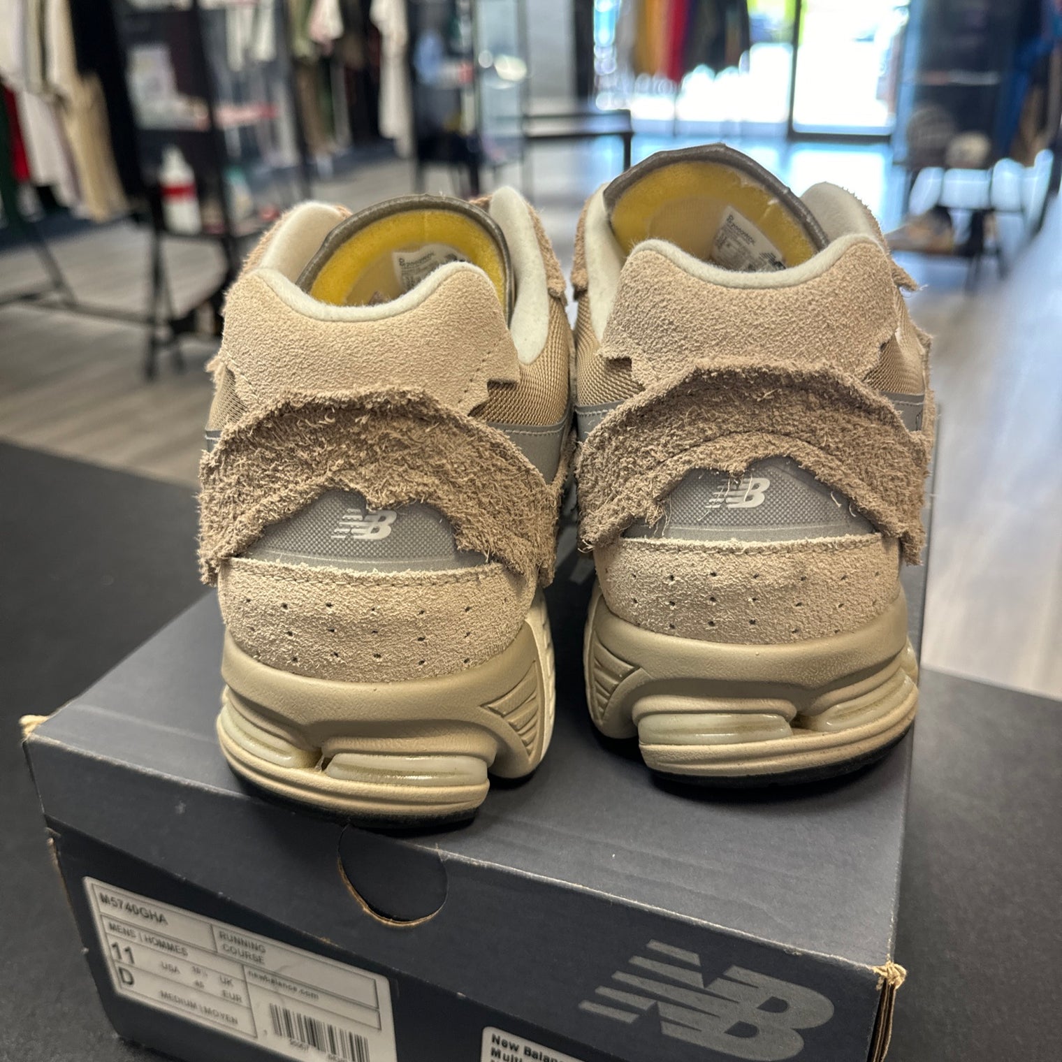 Driftwood New Balance 2002R (USED;NO BOX)