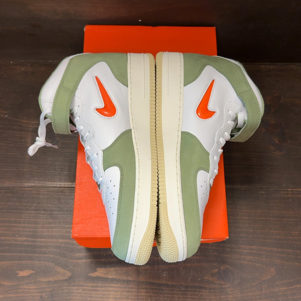Nike Air Force 1 Mid QS Jewel Oil Green Size 14 - aux