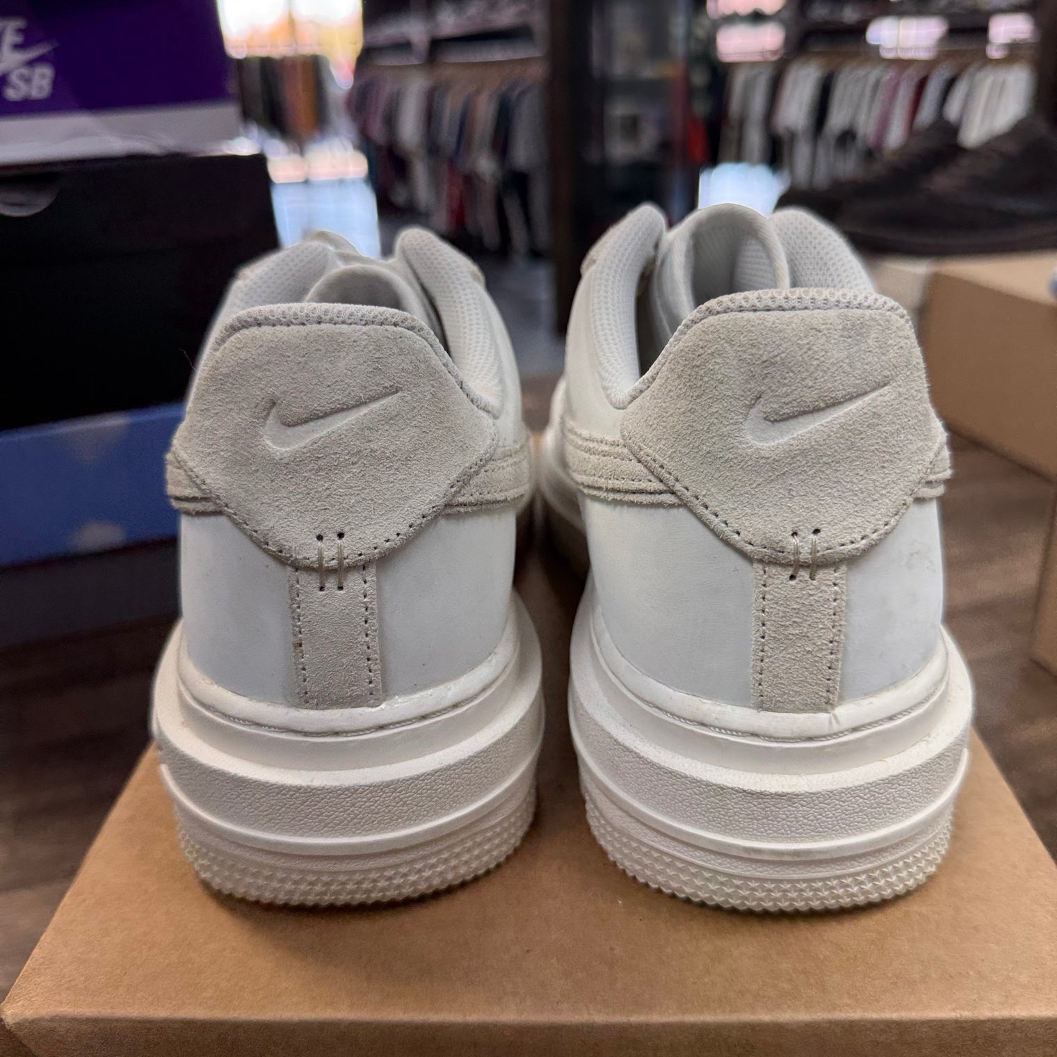 Summit White Light Bone Nike Air Force 1 Luxe (USED, No Box)