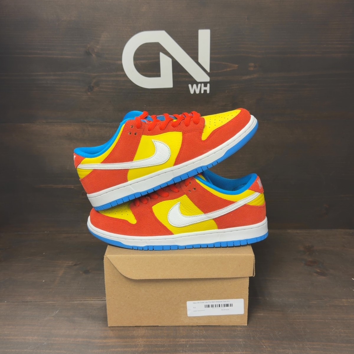 Nike SB Dunk Low Pro Bart Simpson Size 9.5 - Image 1