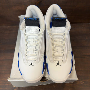 Jordan 14 Retro White Hyper Royal Size 13 (Pre-Owned)