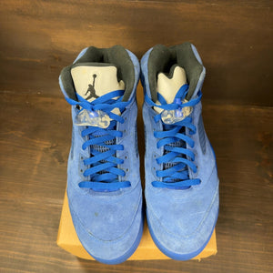 Jordan 5 Retro Blue Suede Size 11.5 (Pre-Owned) - Image 3