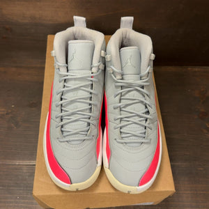 Jordan 12 Retro Wolf Grey Racer Pink (GS) Size 7Y (Pre-Owned) - tag