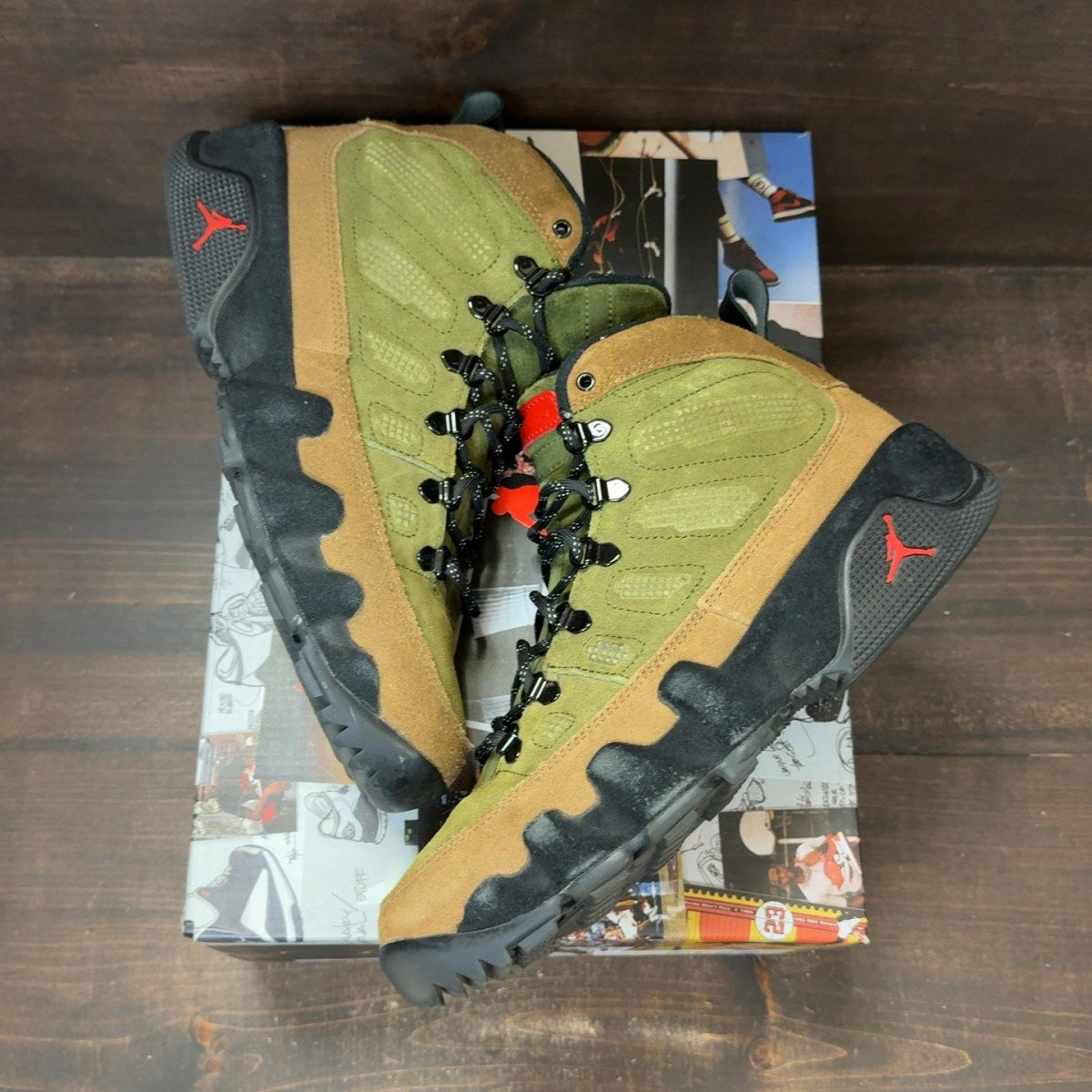 Jordan 9 Retro Boot NRG Military Brown - Image 2