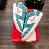 Teal Snake Nike Dunk Low (USED)
